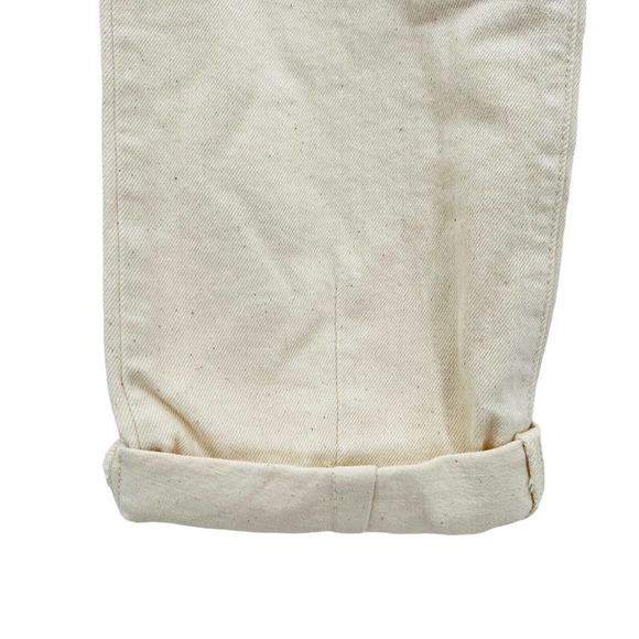 Sezane Women's Organic Textile Manu Trousers Flecked Ecru Pants - Picture 7 of 15